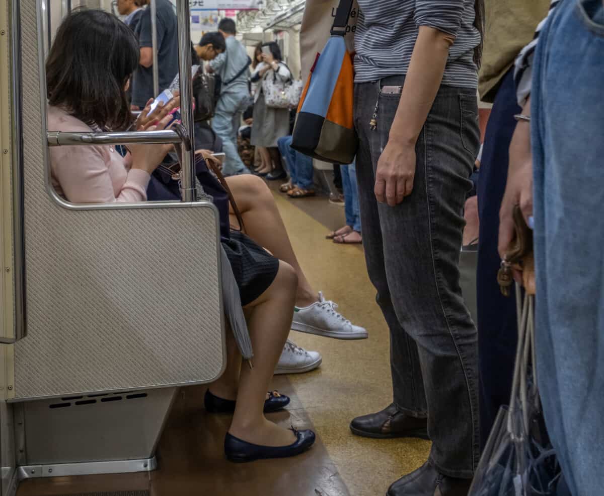 Japanese molested in train